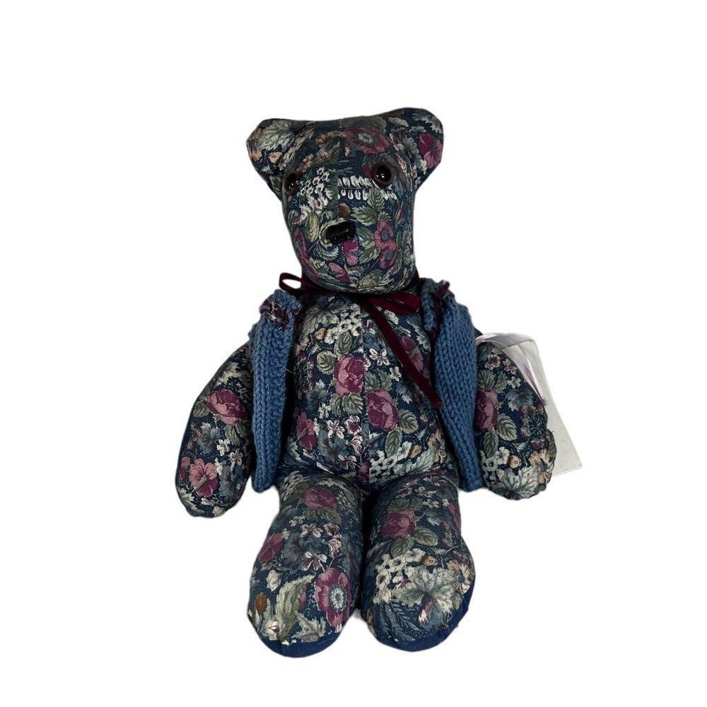 Rare SOJOURN BEAR American Flag Blamber Making Cancer Bear-Able Hand Crafted